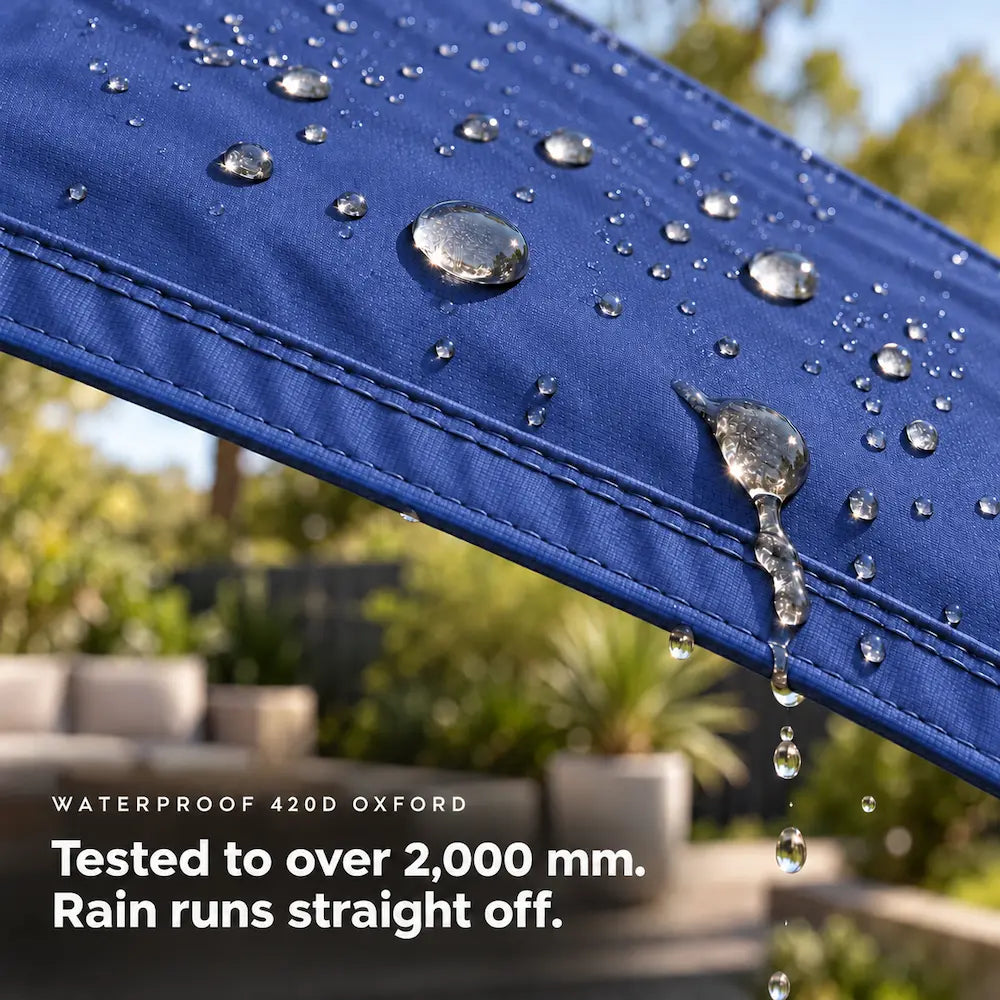 Waterproof Rectangular Shade Sail | Stainless D-Rings | Tradewind
