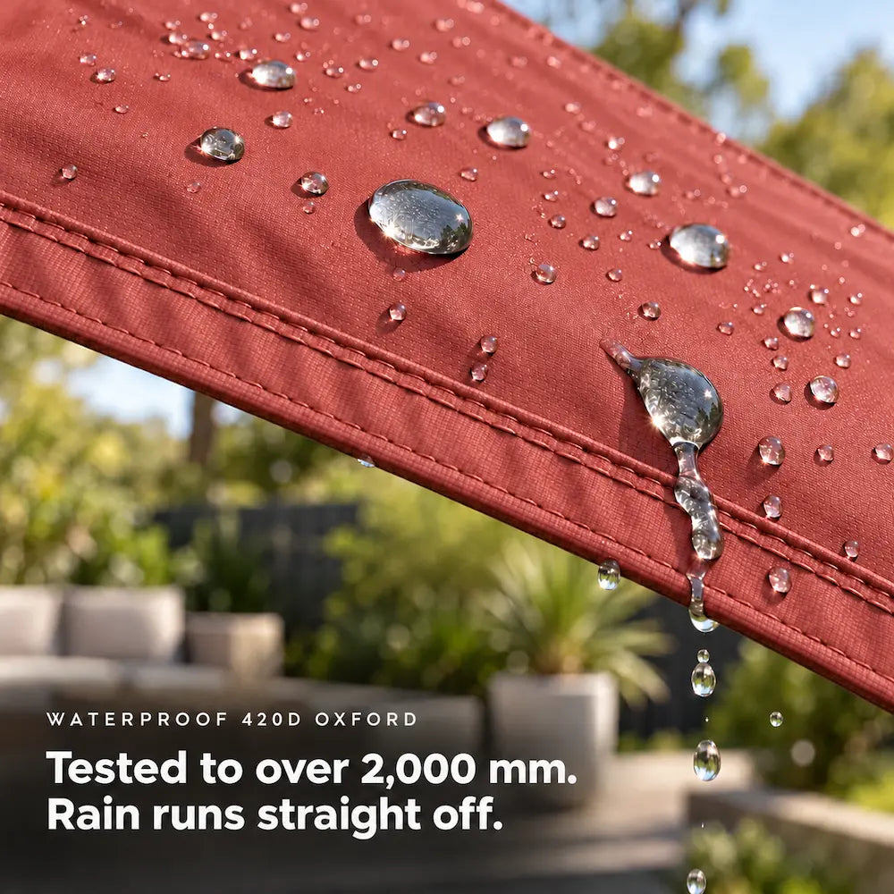 Waterproof Triangular Shade Sail | Stainless D-Rings | Jib