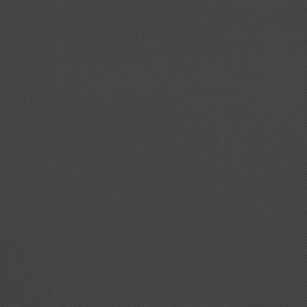 Round cantilever umbrella anthracite woven polyester canopy fabric close-up – Libeccio 3m Solar LED