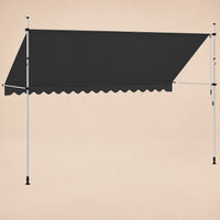 Manual Retractable Awning Anthracite | Volet