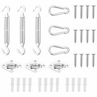 Large Shade Sail Fitting Kit Stainless Steel - 9-piece