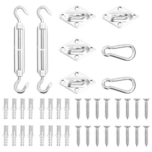 Shade Sail Fitting Kit Stainless Steel - 8-piece