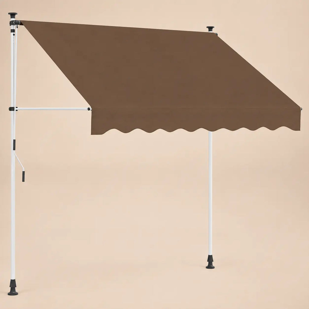 Manual Retractable Awning Taupe | Ocre