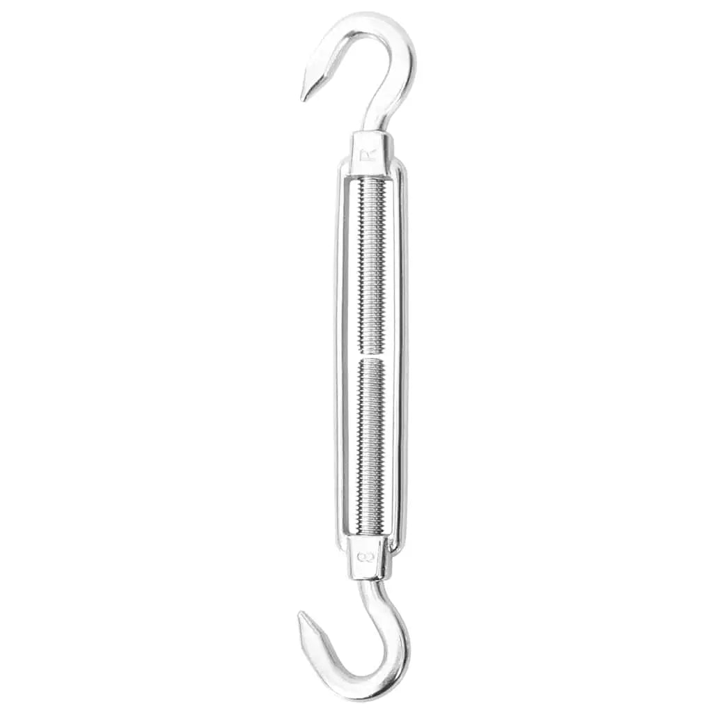 Shade Sail Fitting Kit Large – Stainless Steel | 3 Pad Eyes, 3 Carabiners, 3 Turnbuckles