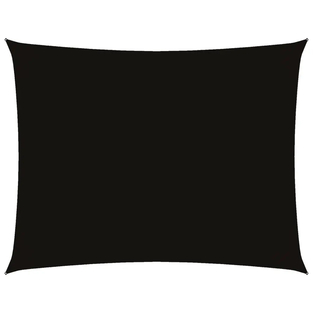 Rectangular Shade Sail Black - UV-Resistant, Mould-Proof PU Oxford | Kevlar