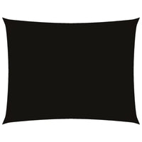 Rectangular Shade Sail Black - UV-Resistant, Mould-Proof PU Oxford | Kevlar