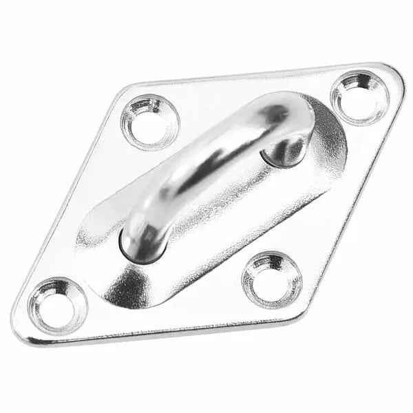 Shade Sail Fitting Kit Large – Stainless Steel | 3 Pad Eyes, 3 Carabiners, 3 Turnbuckles