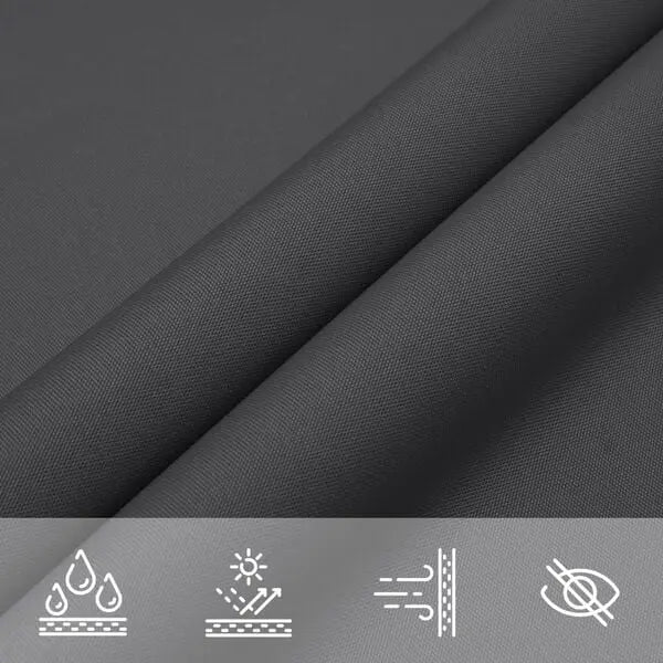 Triangular Shade Sail Anthracite - UV-Protective, Mould-Resistant | Genoa