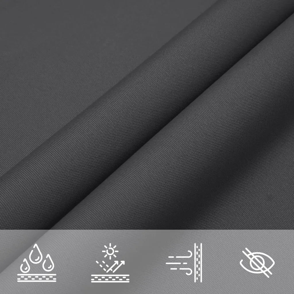Rectangular Shade Sail Anthracite - UV-Protective, Mould-Resistant | Dacron