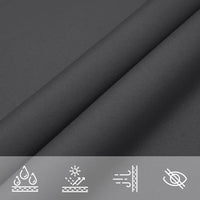 Rectangular Shade Sail Anthracite - UV-Protective, Mould-Resistant | Dacron