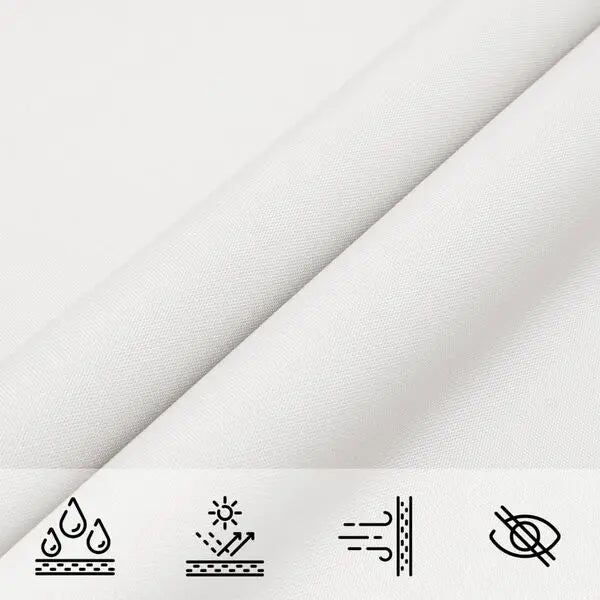 Rectangular Shade Sail White - UV-Protective, Mould-Resistant | Ripstop