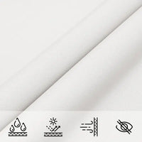 Rectangular Shade Sail White - UV-Protective, Mould-Resistant | Ripstop