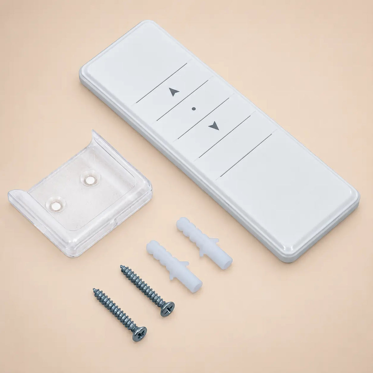 Retractable awning wireless remote control with wall mount bracket and fixings