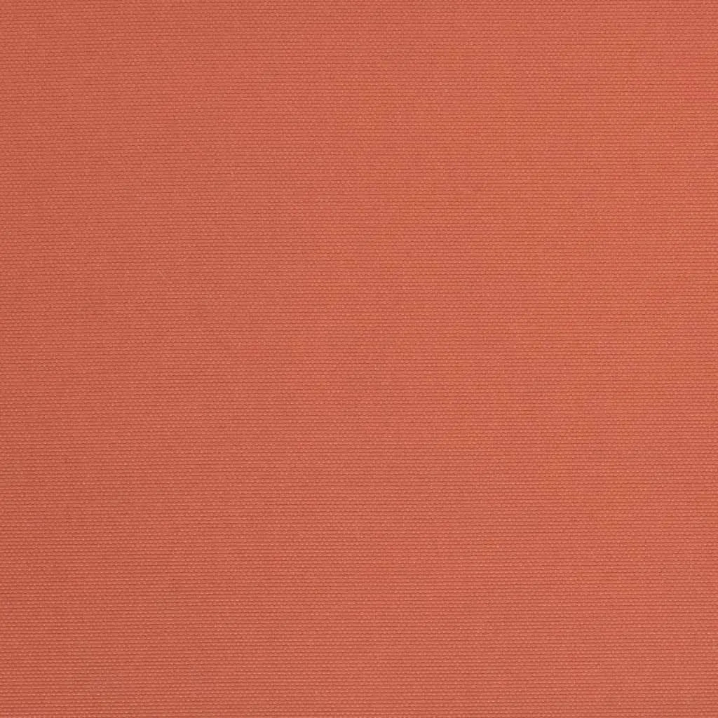 Terracotta outdoor canopy fabric close-up for a double canopy market umbrella