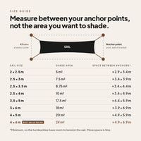 Rectangular Shade Sail Black | Water-Resistant Sun & Rain Cover | Leeward